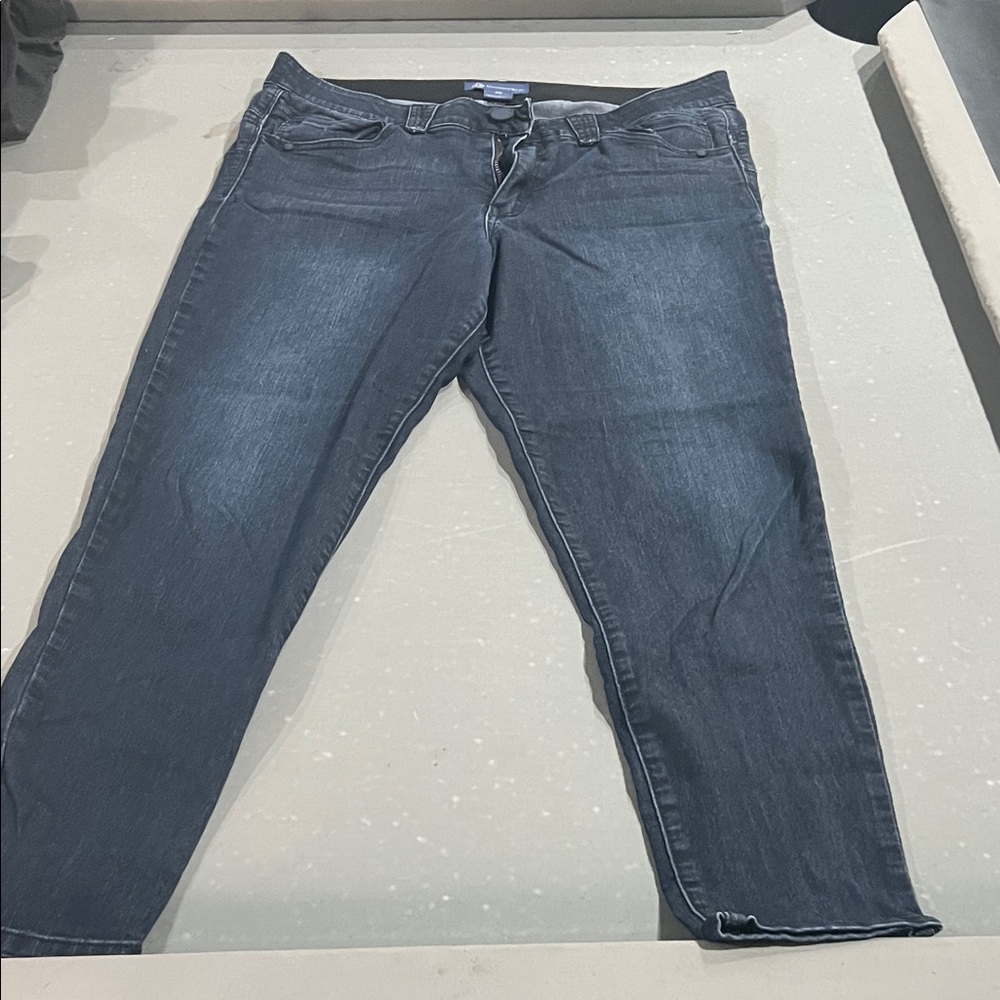 Democracy Women's Straight Leg Dark Blue Jeans
